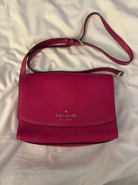 kate spade Bright Fuchsia Leather Crossbody Bag